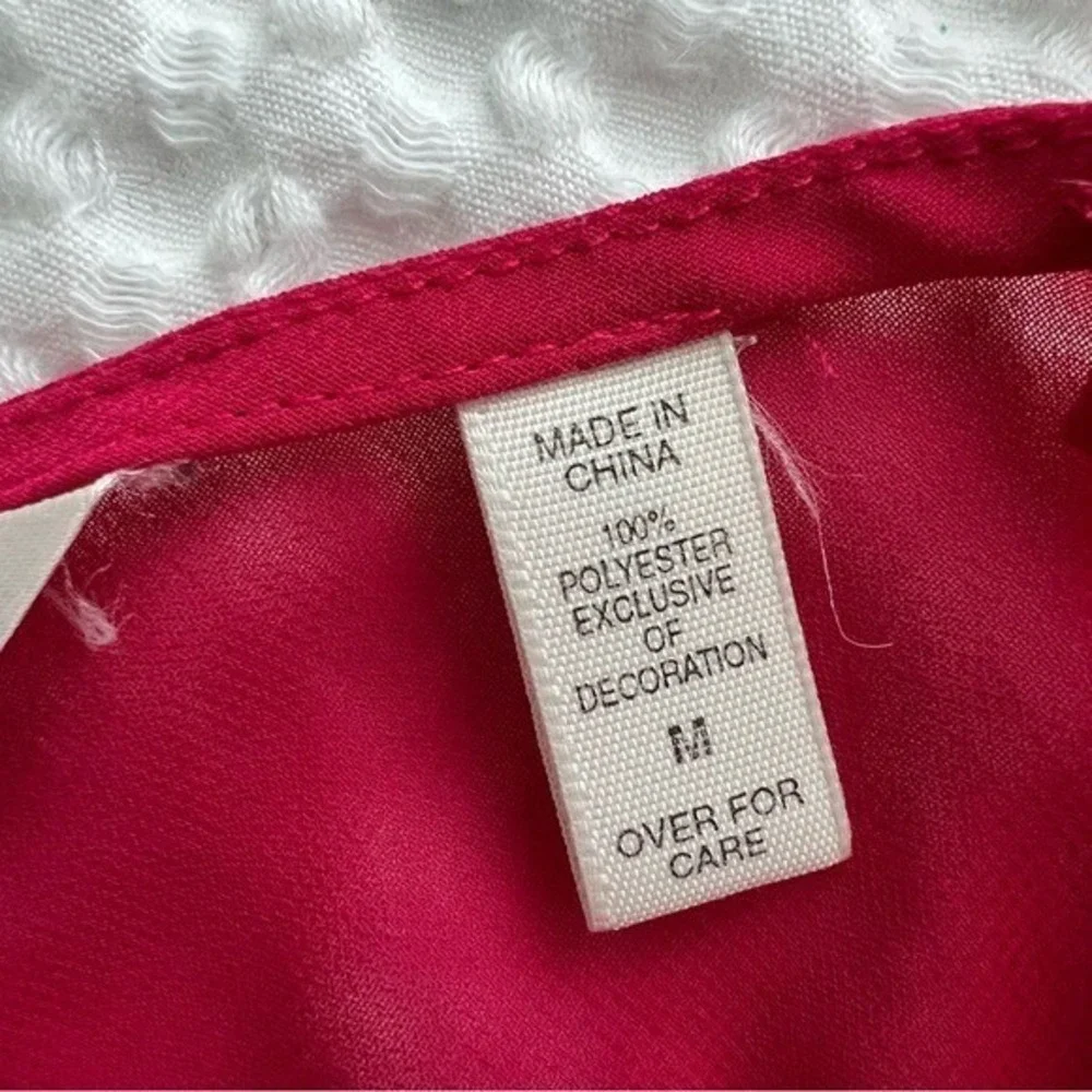 Victorias Secret Pink Chiffon Slip Dress Womens Medium Vintage 90s Y2K Feminine